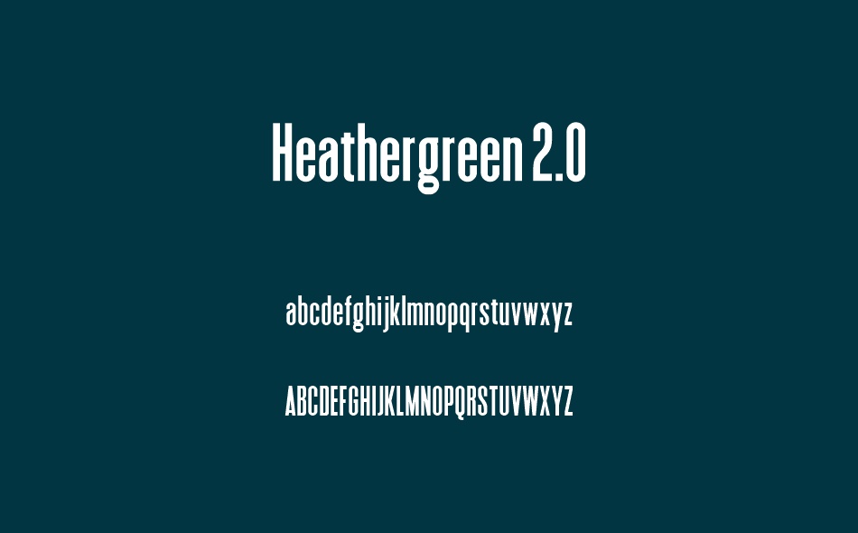 Heathergreen 2.0 font