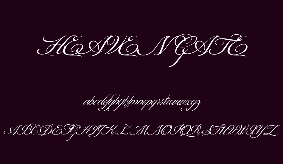 heaven-gate font