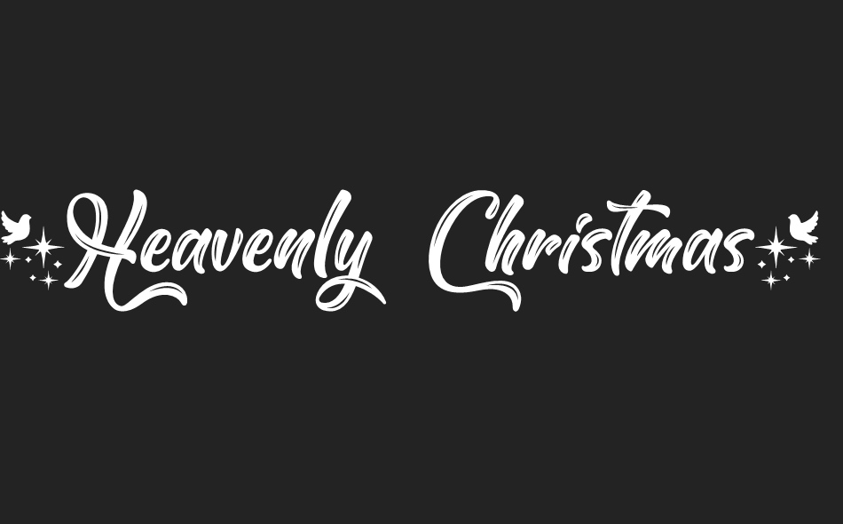 Heavenly Christmas font big