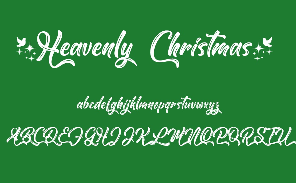 Heavenly Christmas font