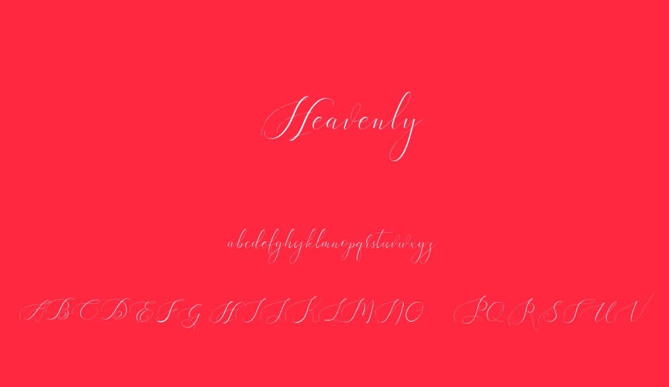 Heavenly font