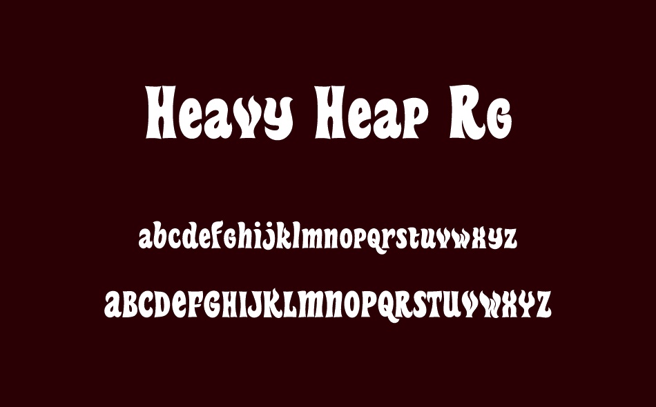 Heavy Heap font