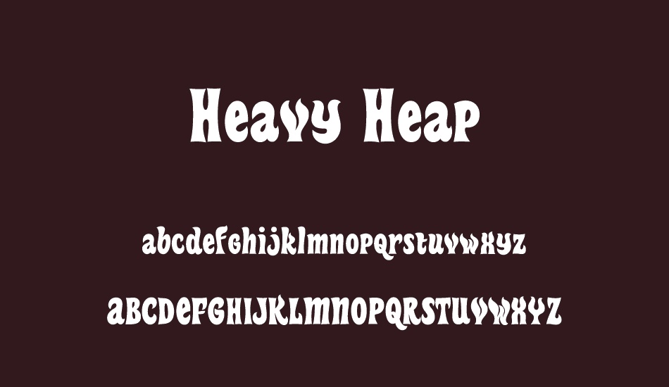 Heavy Heap font