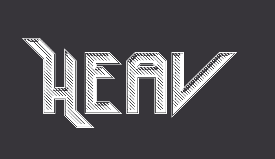 Heavy Metal Rocking font big