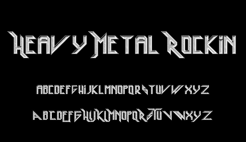 Heavy Metal Rocking font