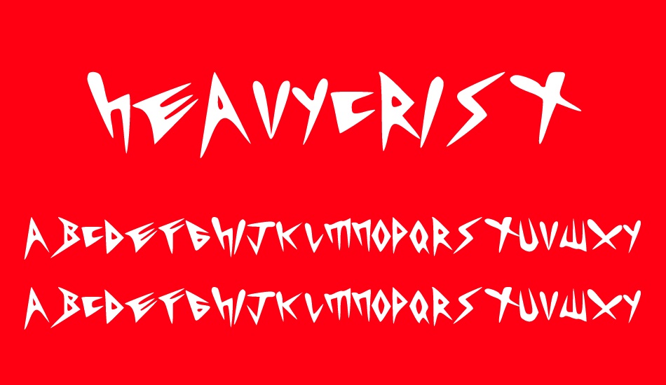 HEAVYCRIST font