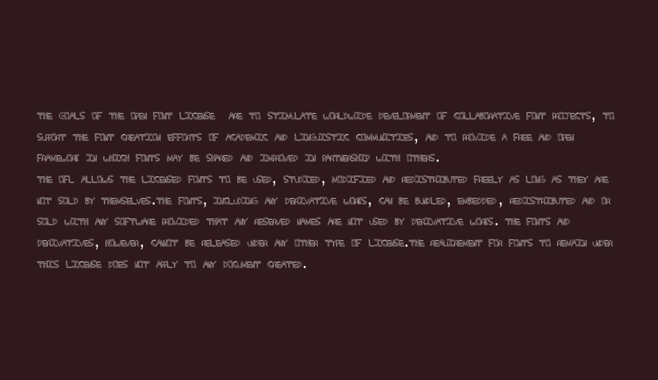 HeavyWeight font 1