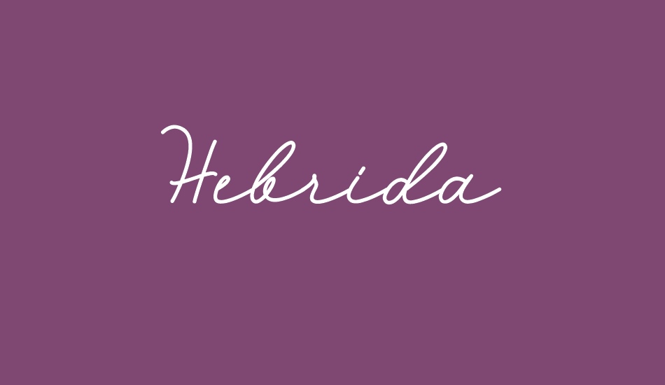 Hebrida font big