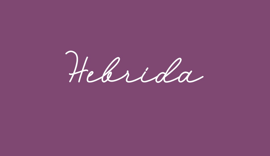 Hebrida font big