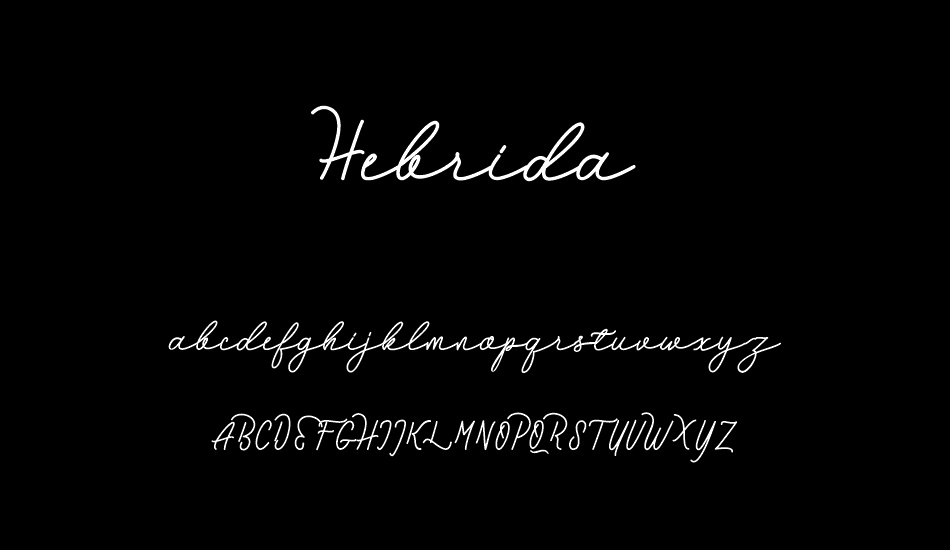 Hebrida font