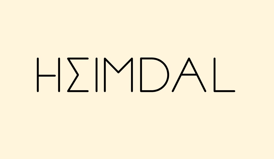 Heimdal font big