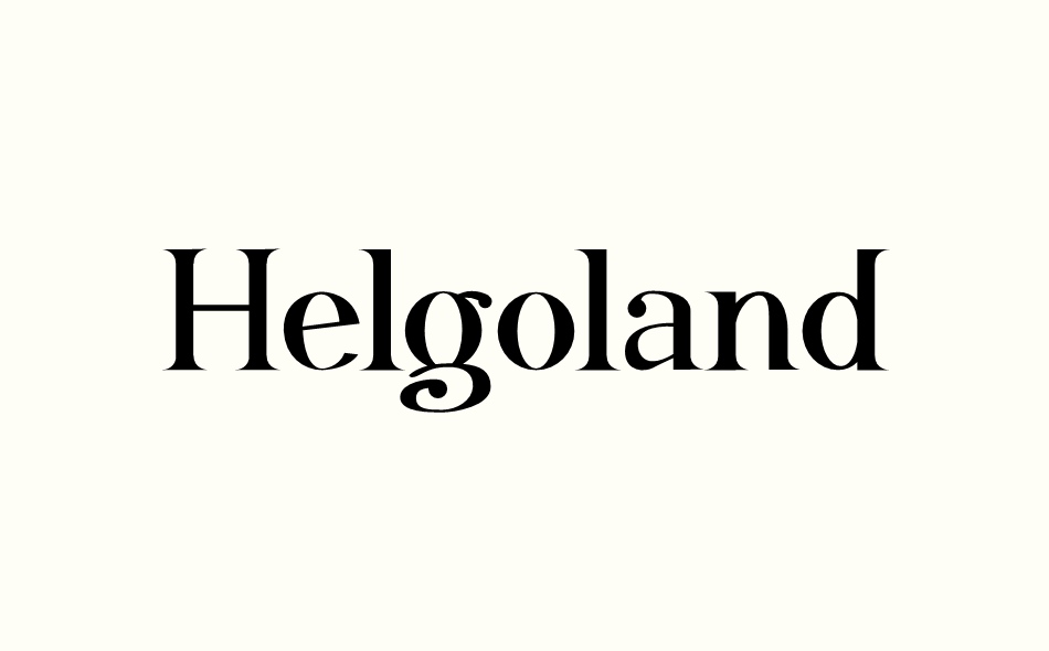 Helgoland font big