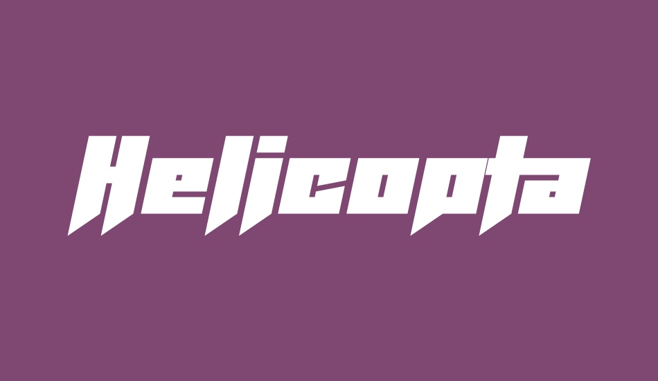 Helicopta font big