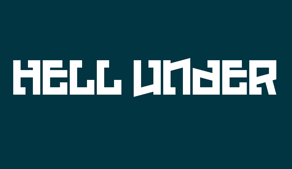 Hell Underwater font big