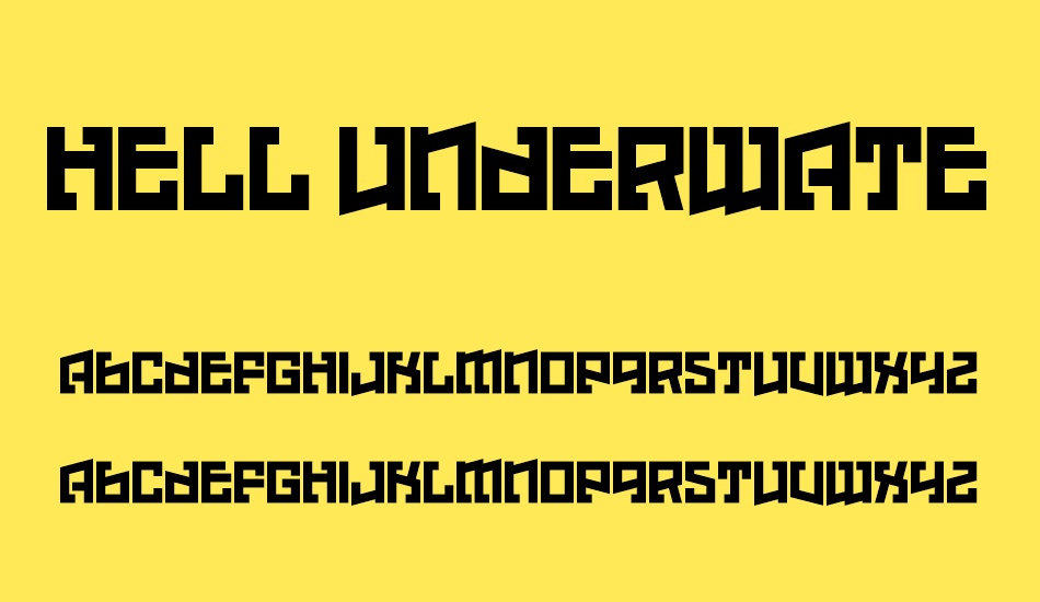 Hell Underwater font