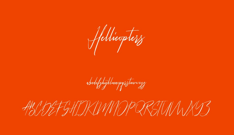 Hellicopters font