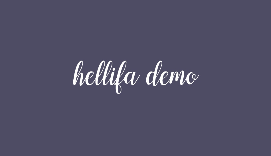 hellifa demo font big