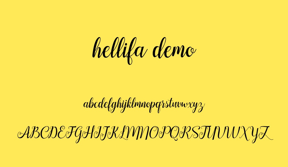 hellifa demo font