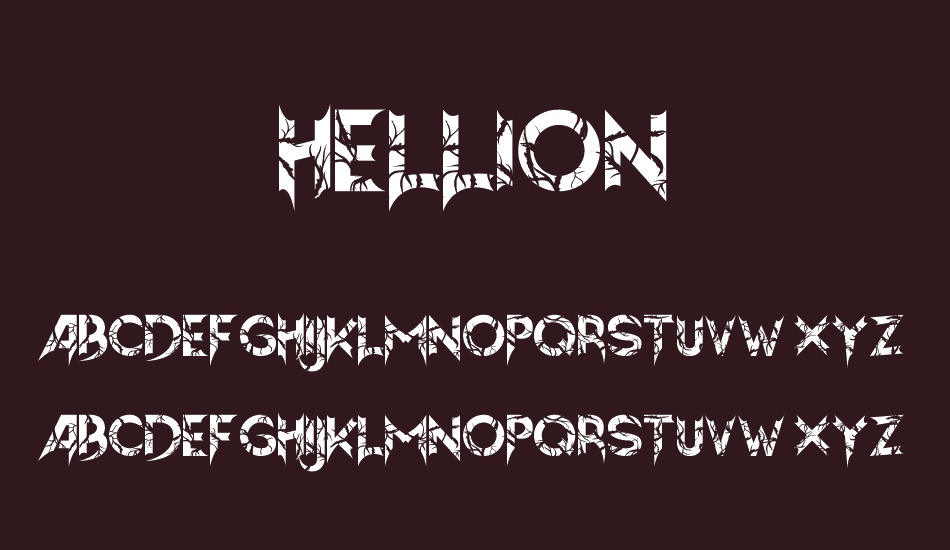 Hellion font