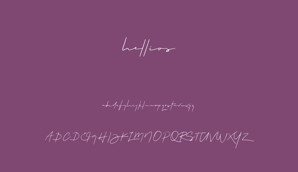 hellios font