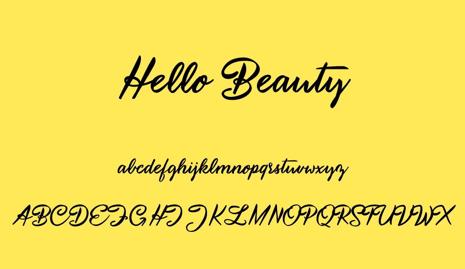 hello-beauty-personal-use font