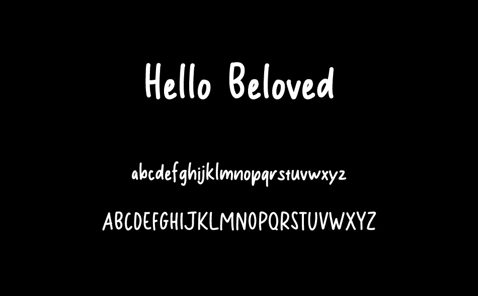 Hello Beloved font