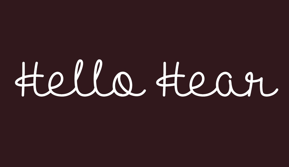 hello-heartache font big