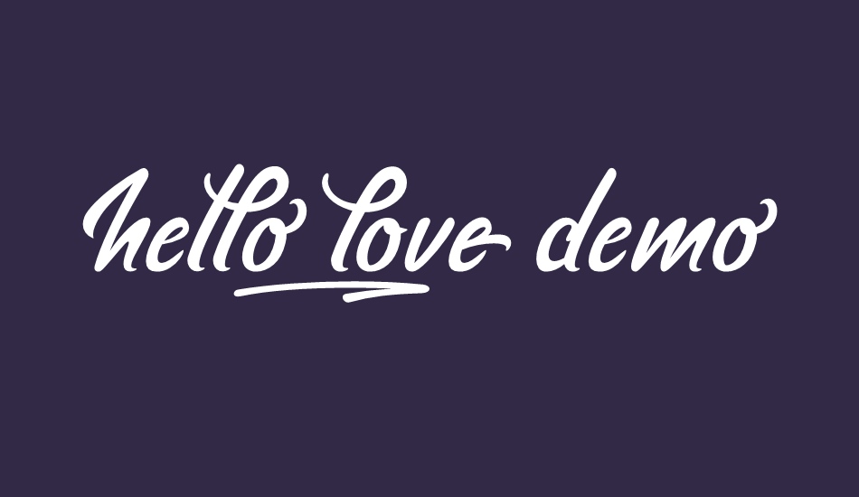hello_love demo font big