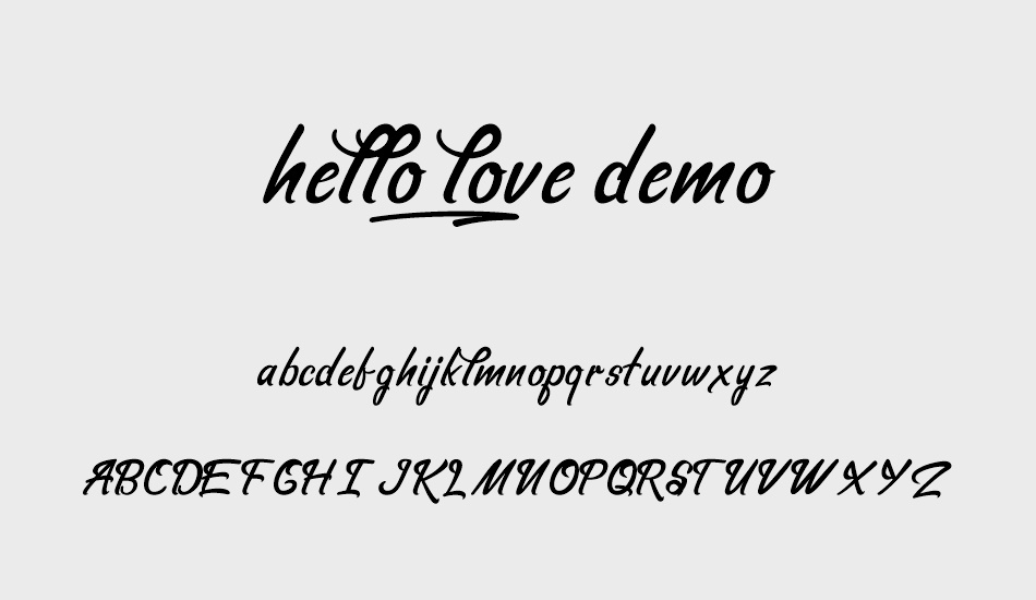 hello_love demo font