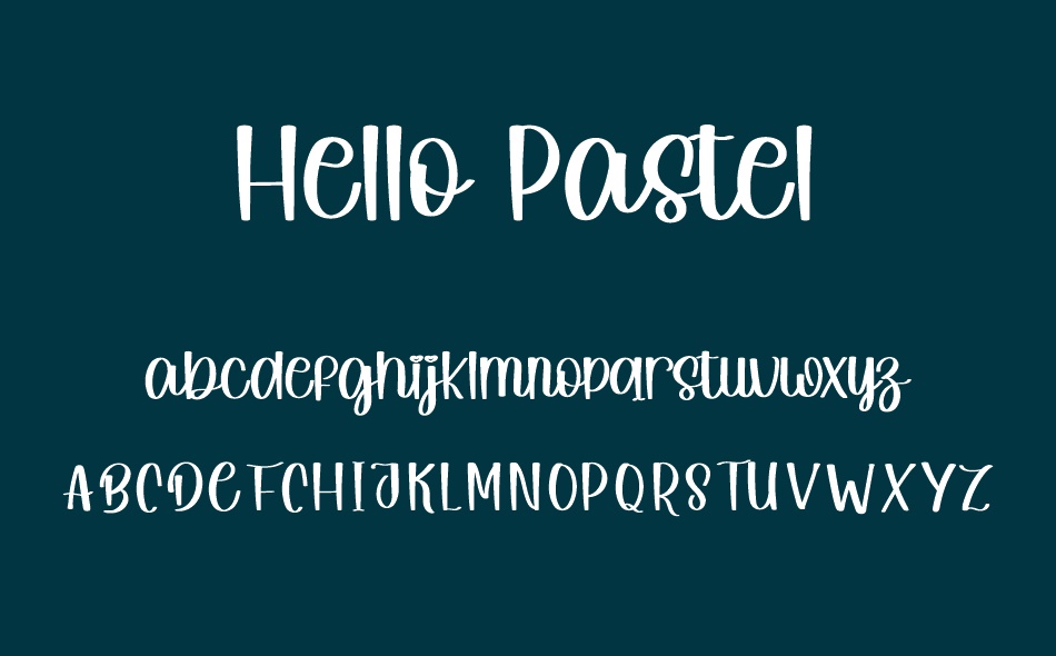 Hello Pastel font