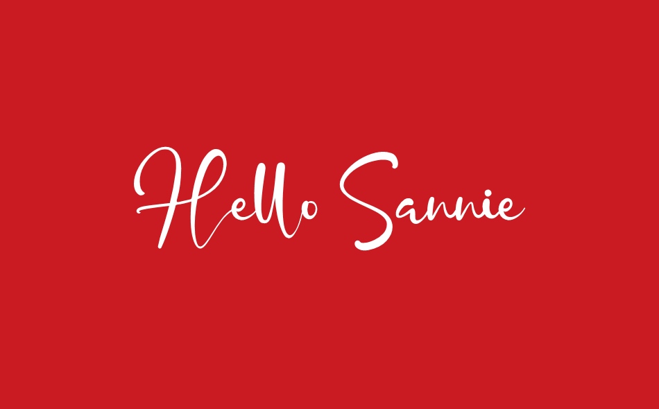 Hello Sannie font big