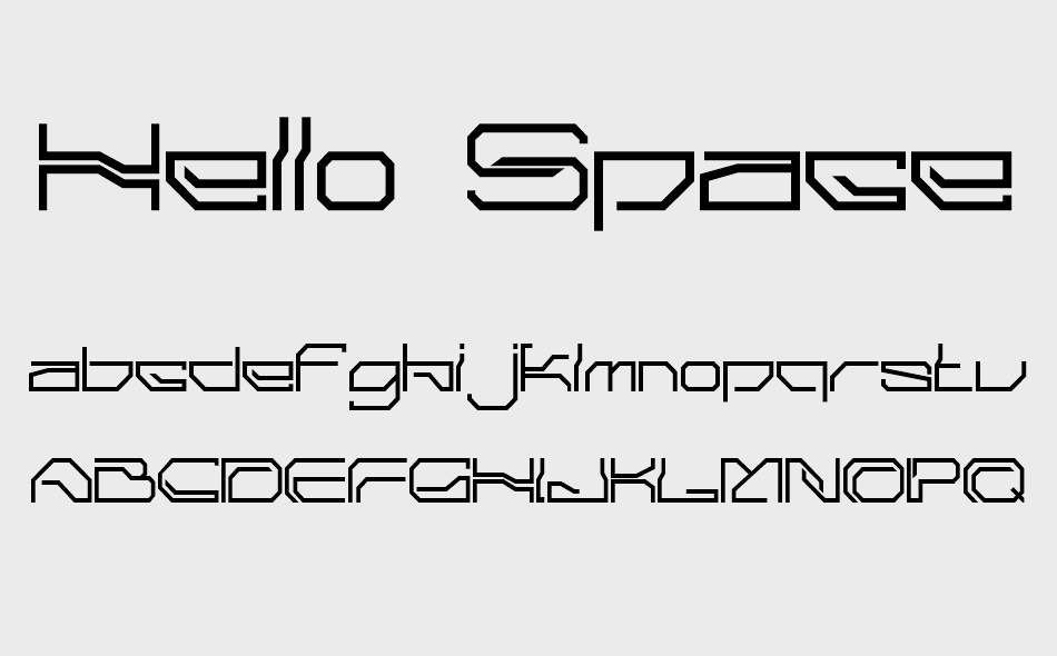 Hello Space font