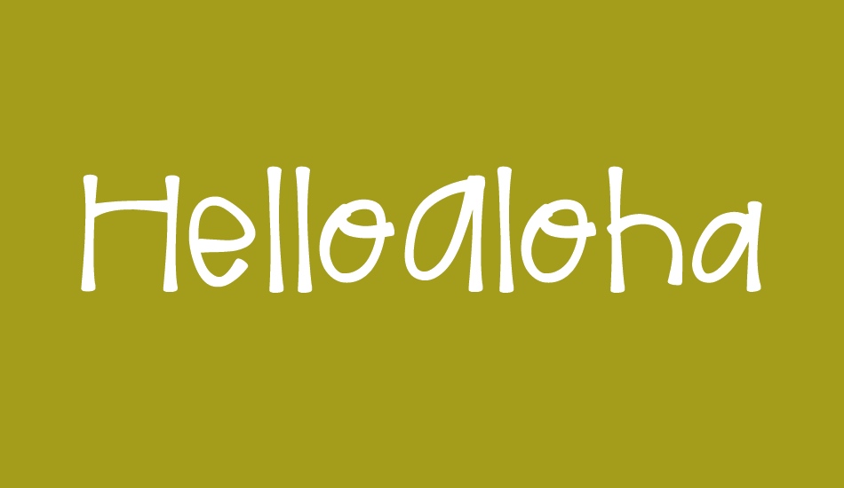 HelloAloha font big