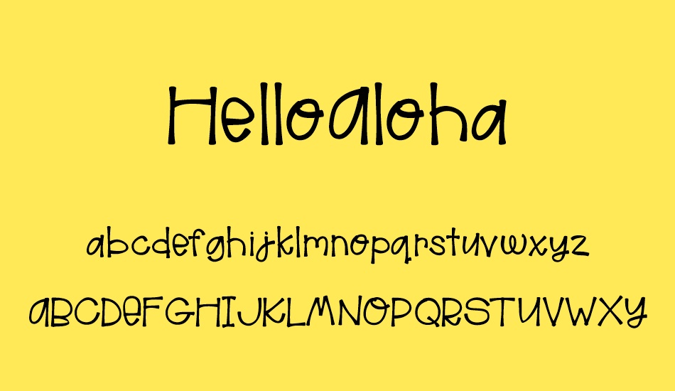 HelloAloha font