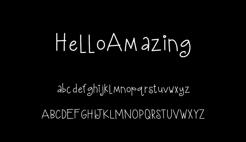 HelloAmazing font