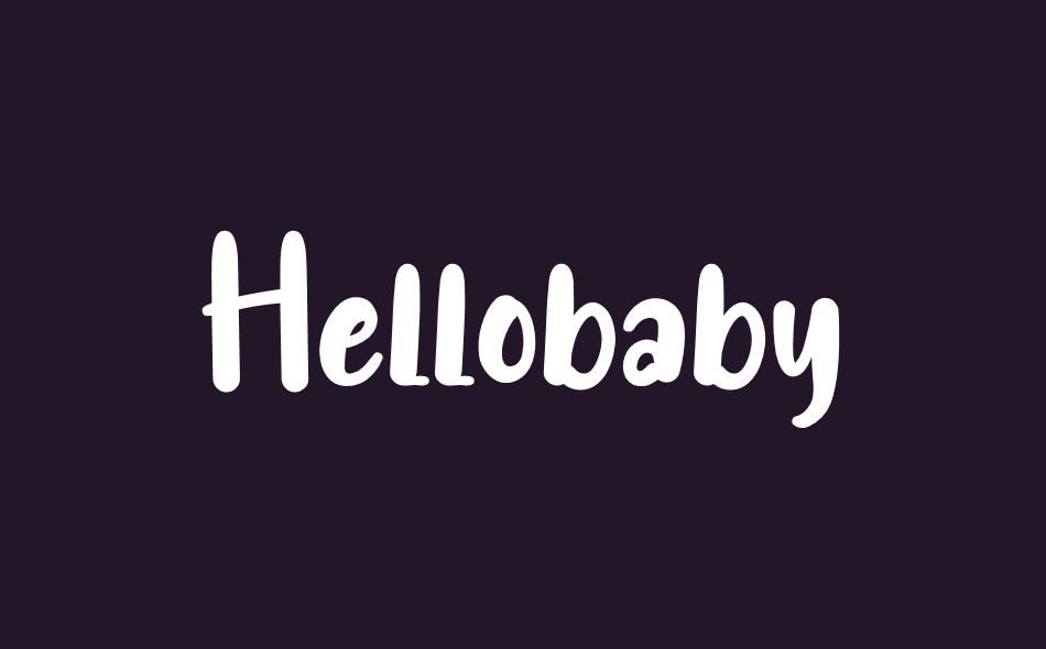 Hellobaby font big