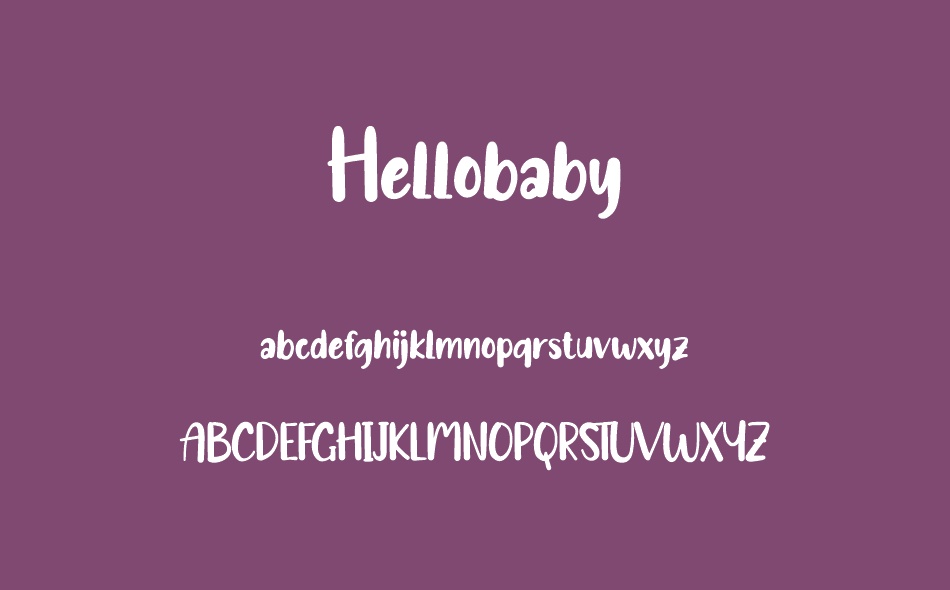 Hellobaby font