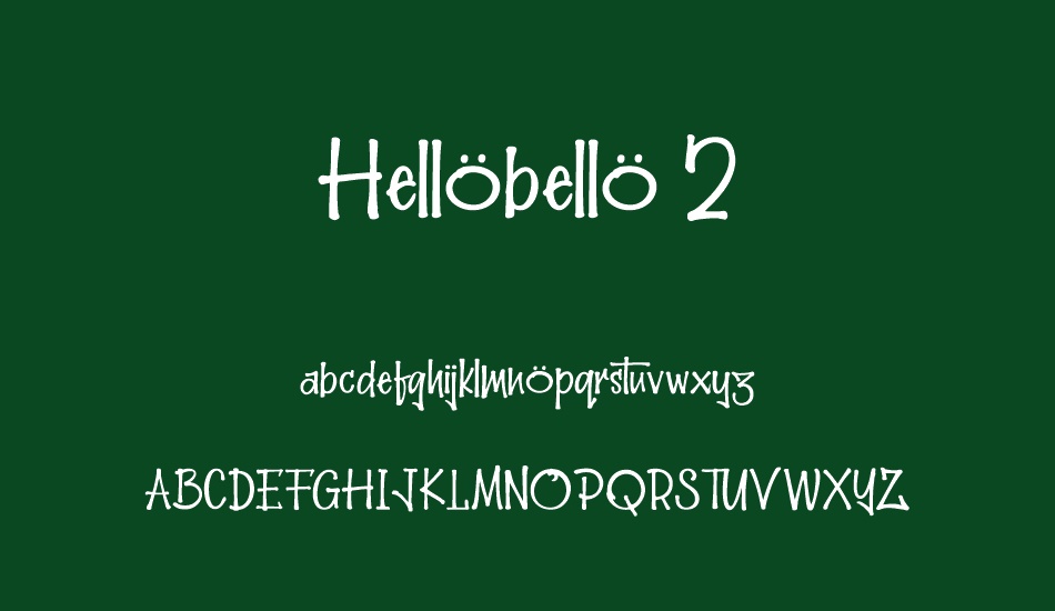 Hellobello 2 font