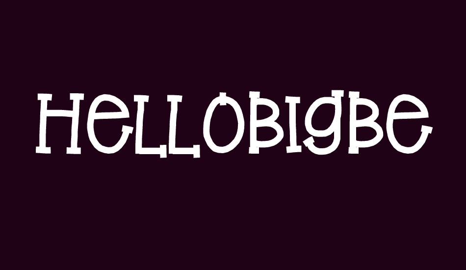 HelloBigBen font big