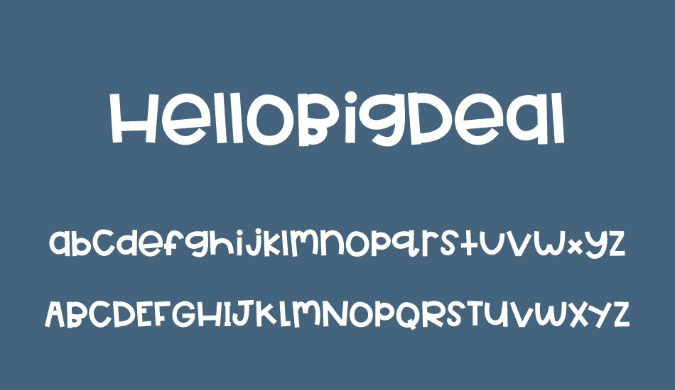 HelloBigDeal font