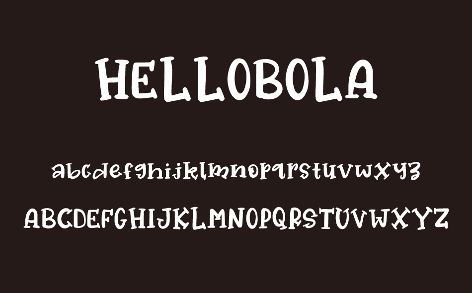 Hellobola font