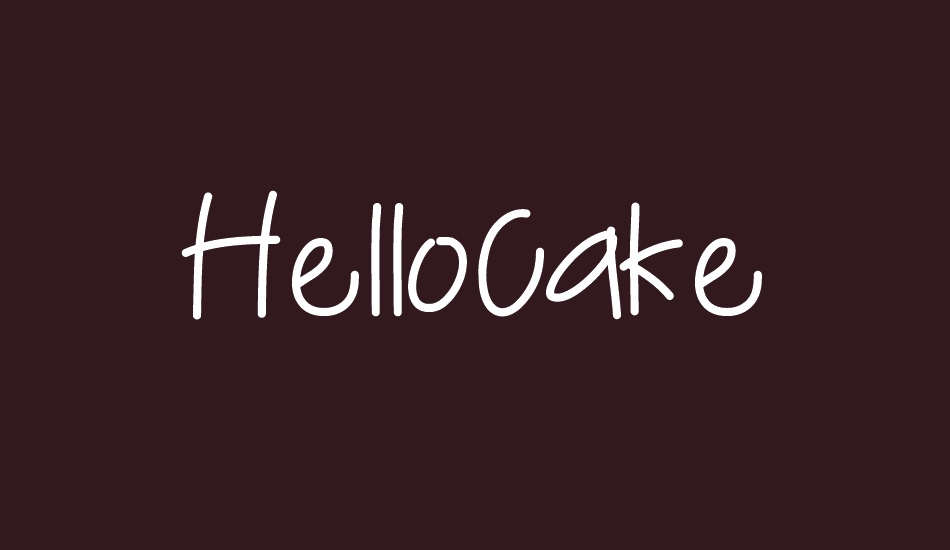 HelloCake font big