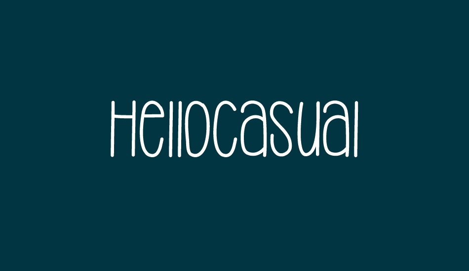 HelloCasual font big