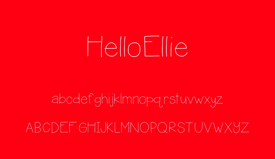HelloEllie font