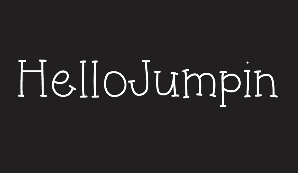 HelloJumpingJacks font big