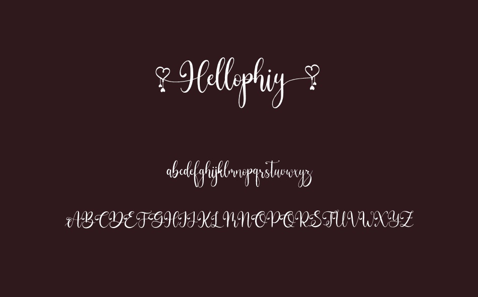 Hellophiy font