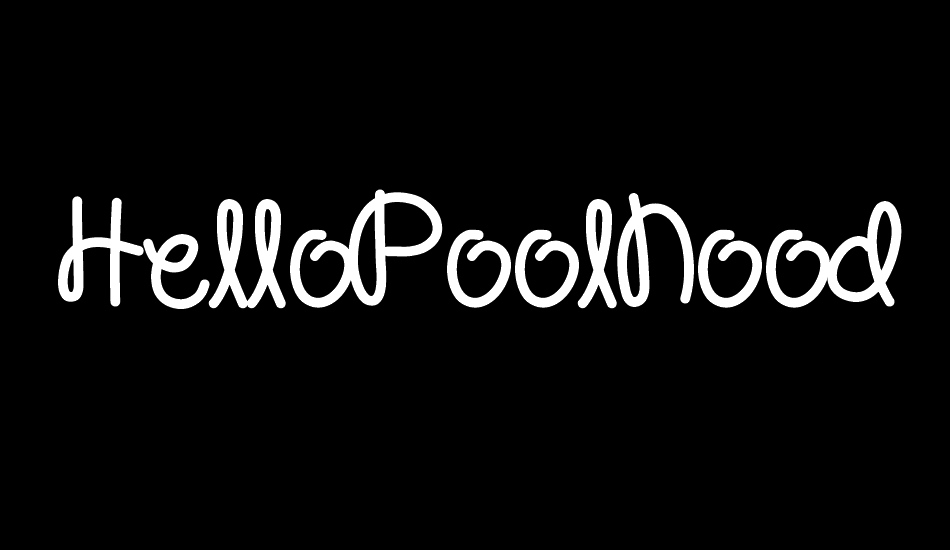 HelloPoolNoodle font big