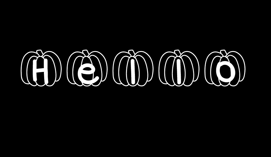 HelloPumpkin font big