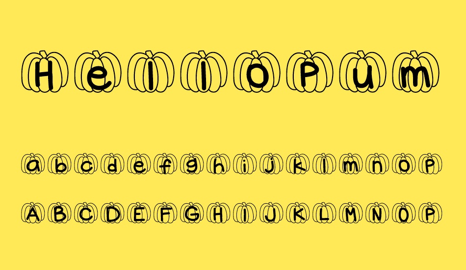 HelloPumpkin font