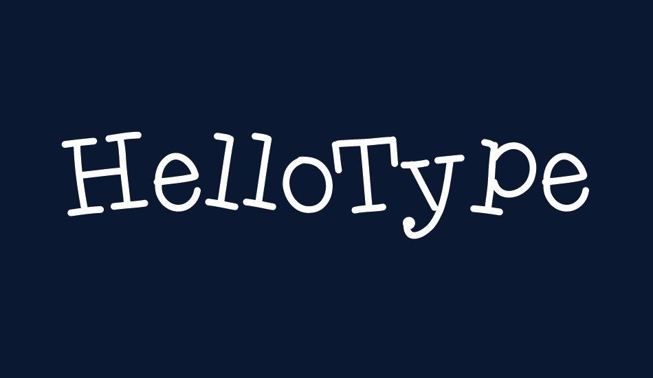 HelloTypeHype font big